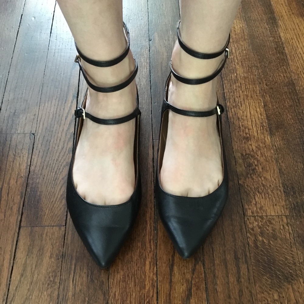 Black banana republic flats